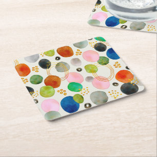 Abstraktes Pebble Gold Glitzer Art Rechteckiger Pappuntersetzer