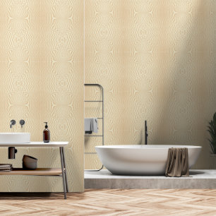 Abstraktes Pergament Beige Streifenmuster Tapete