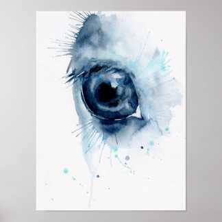 Abstraktes Pferdeauge Poster