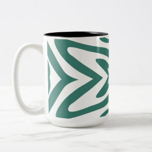 abstraktes Pflaster Zweifarbige Tasse