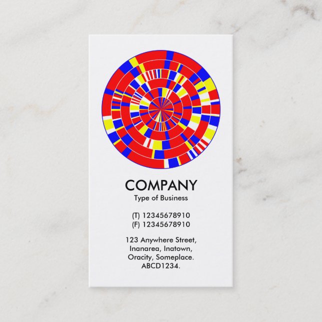 Abstraktes Pi Wheel 01 Visitenkarte (Vorderseite)