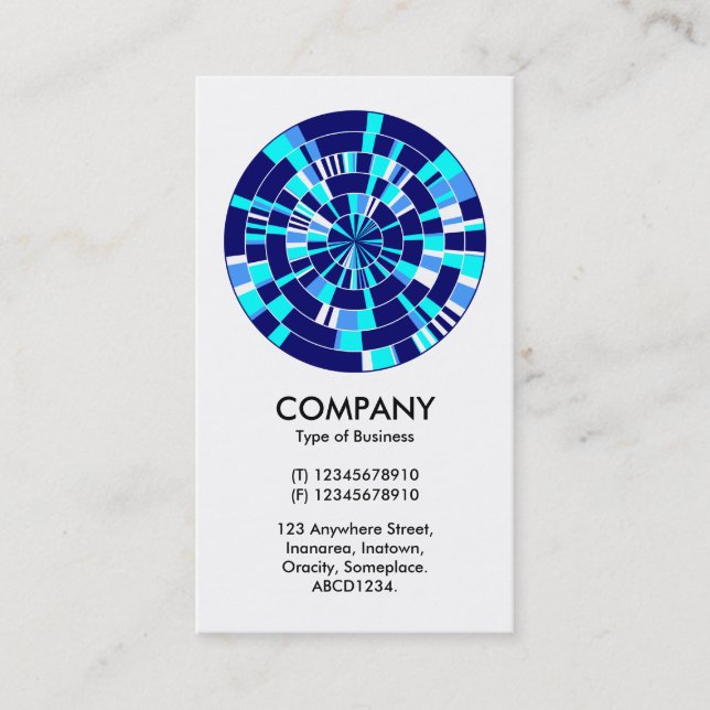 Abstraktes Pi Wheel 07 Visitenkarte (Vorderseite)
