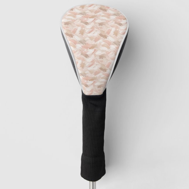 Abstraktes Pinselstrichmuster Golf Headcover (Vorderseite)