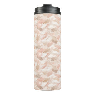 Abstraktes Pinselstrichmuster Thermosbecher
