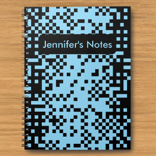 Abstraktes Pixel-Effekt-Muster-Notizbuch Notizblock