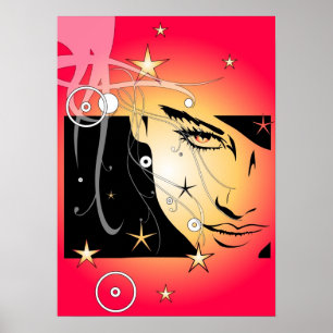 Abstraktes Plakat