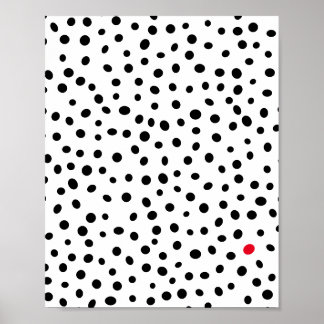 Abstraktes Polka Dot Muster Poster
