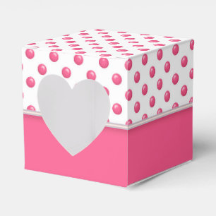 Abstraktes Polka-Punkt-Rosa Geschenkschachtel