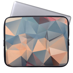 Abstraktes polygonales Mosaikmuster Laptopschutzhülle