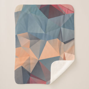 Abstraktes polygonales Mosaikmuster Sherpadecke