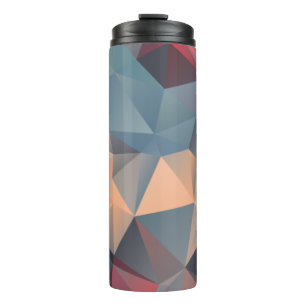 Abstraktes polygonales Mosaikmuster Thermosbecher
