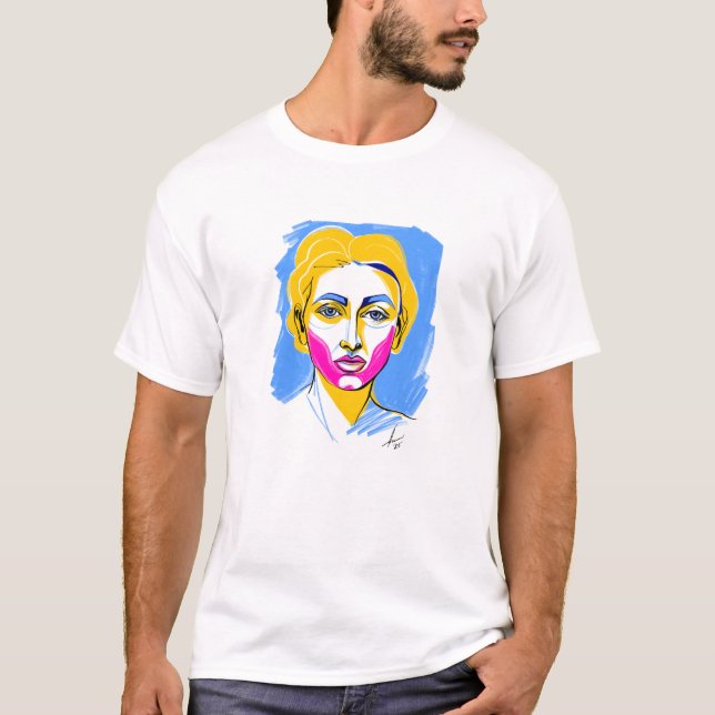 Abstraktes Portrait#2 T-Shirt (Vorderseite)