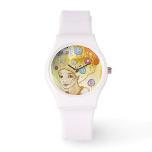 Abstraktes Portrait Armbanduhr