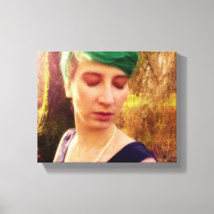 Abstraktes Portrait Leinwanddruck