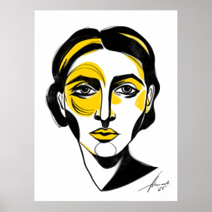 Abstraktes Portrait Nr. 1 Poster