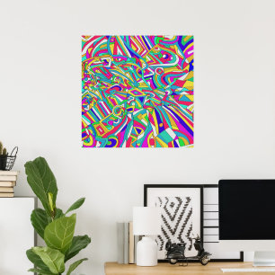 Abstraktes Portrait Poster