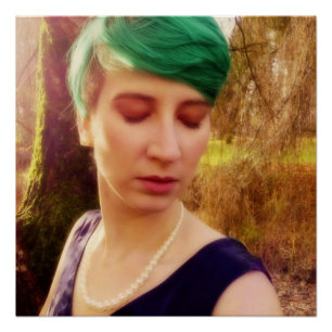 Abstraktes Portrait Poster