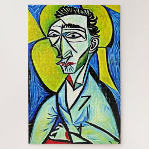 Abstraktes Portrait von Blue und Yellow Art