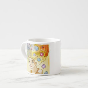 Abstraktes Porträt Espressotasse