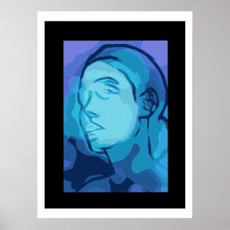 abstraktes Porträt Poster