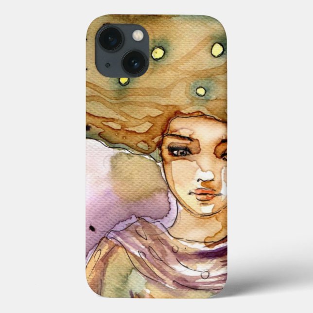Abstraktes Porträt und hübsche Frau Case-Mate iPhone Hülle (Rückseite)