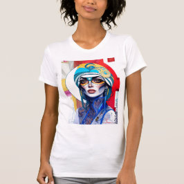 Abstraktes Porträtdesign T-Shirt