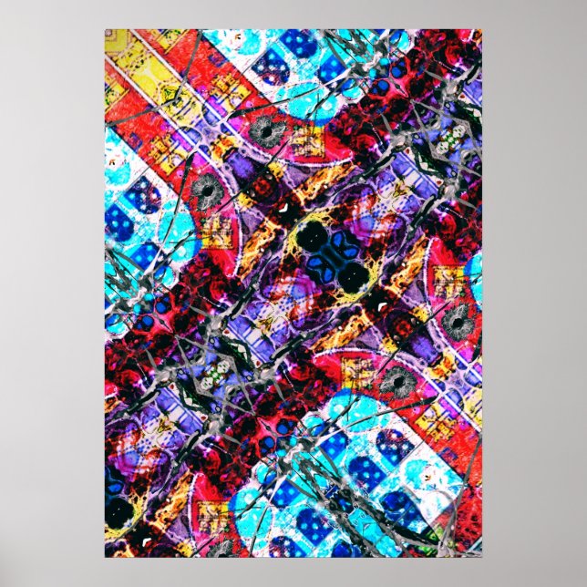 Abstraktes portugiesisches Poster (Vorne)