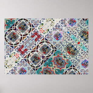 Abstraktes portugiesisches Poster