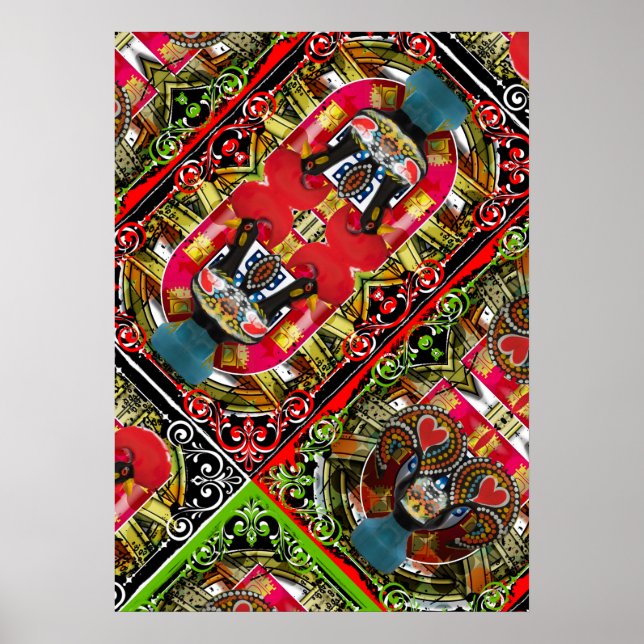 Abstraktes portugiesisches Poster (Vorne)