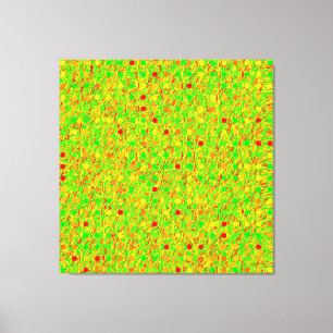 Abstraktes psychedelisches geometrisches Muster Leinwanddruck