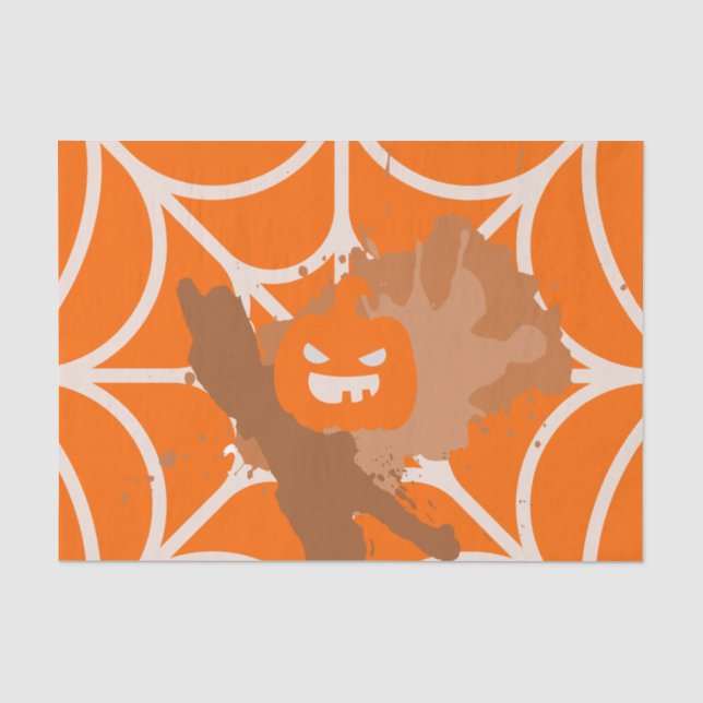 Abstraktes Pumpkettenpapier Seidenpapier (Vorderseite)