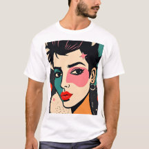 Abstraktes Punk-Portrait