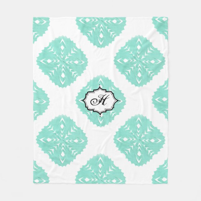 ABSTRAKTES QUADRAT WYCINANKI FLEECEDECKE (Vorderseite)