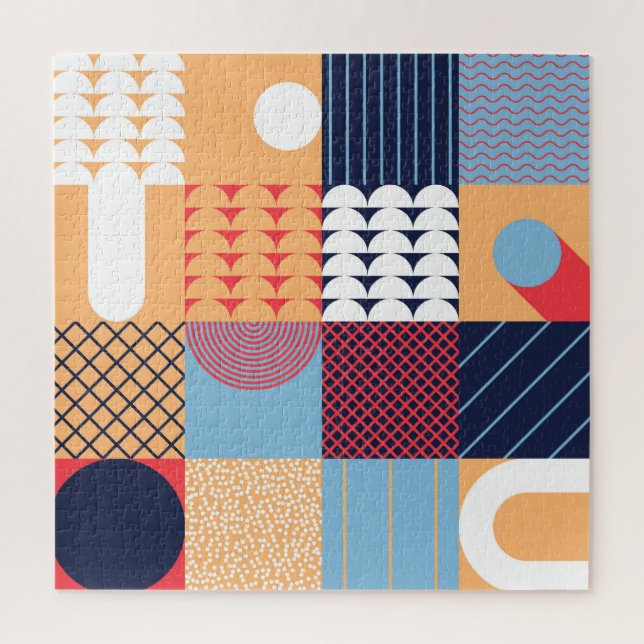 Abstraktes quadratisches Kunstwerk: geometrisches  (Vertikal)