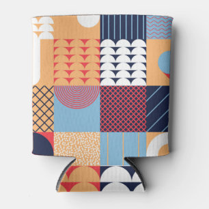 Abstraktes quadratisches Kunstwerk: geometrisches Dosenkühler