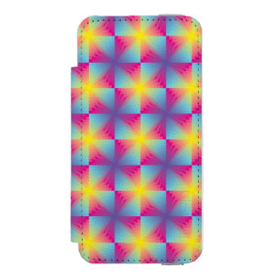 Abstraktes quadratisches vektormosaik incipio watson™ iPhone 5 geldbörsen hülle