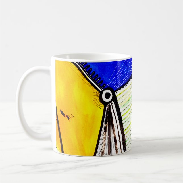 Abstraktes Rad Kaffeetasse (Links)