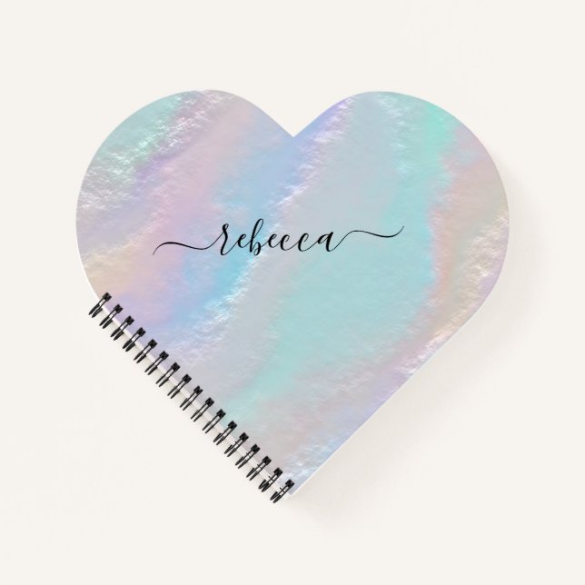 Abstraktes Rainbow Texture-Notebook Notizbuch (Vorderseite)