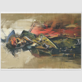 Abstraktes Raubtier Seidenpapier