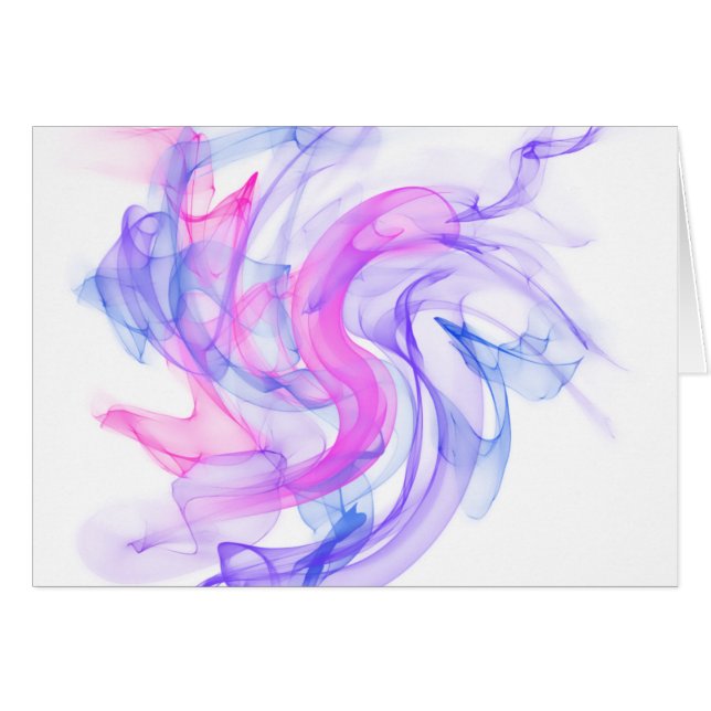 Abstraktes Rauchen im Wasser (Vorderseite (Horizontal))