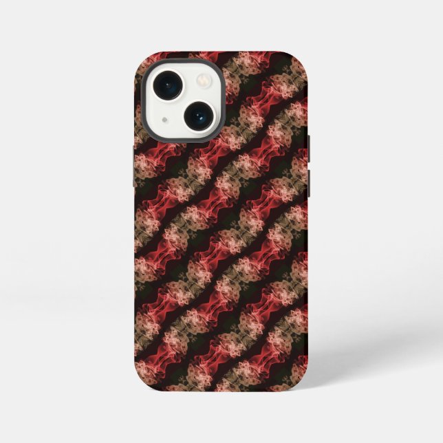 Abstraktes Rauchmuster iPhone 13 Mini Hülle (Rückseite)