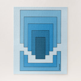 Abstraktes Rechteck in Blau