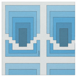 Abstraktes Rechteck in Blau Stoff