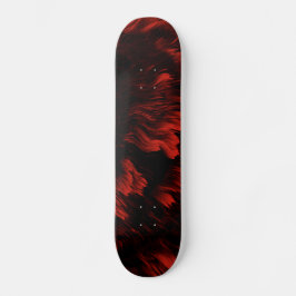 Abstraktes Red and Black Skateboard Deck