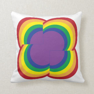 Abstraktes Regenbogen-Kissen Kissen