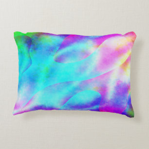 Abstraktes Regenbogendesign Dekokissen