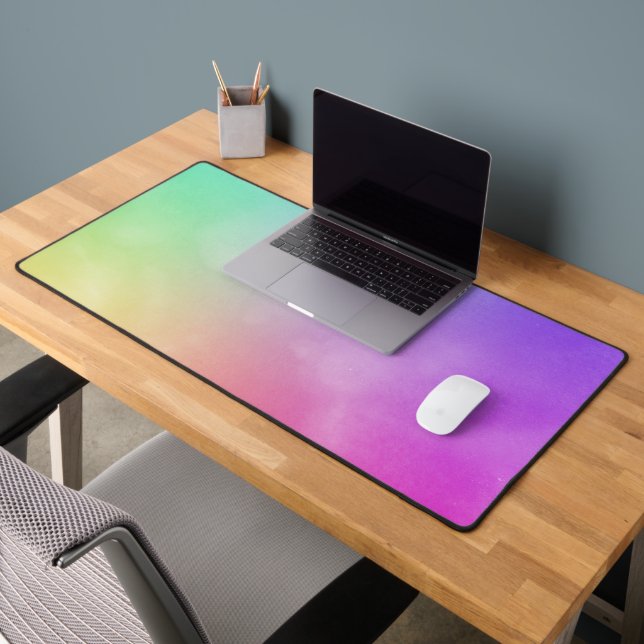Abstraktes Regenbogendesign Schreibtischunterlage (Büro 2)