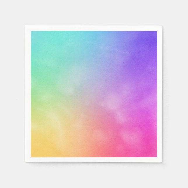 Abstraktes Regenbogendesign Serviette (Vorderseite)