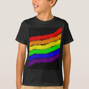 Abstraktes Regenbogendesign von Moma T-Shirt
