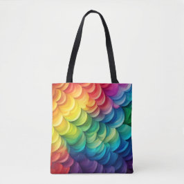 Abstraktes Regenbogenfarbmuster Tasche